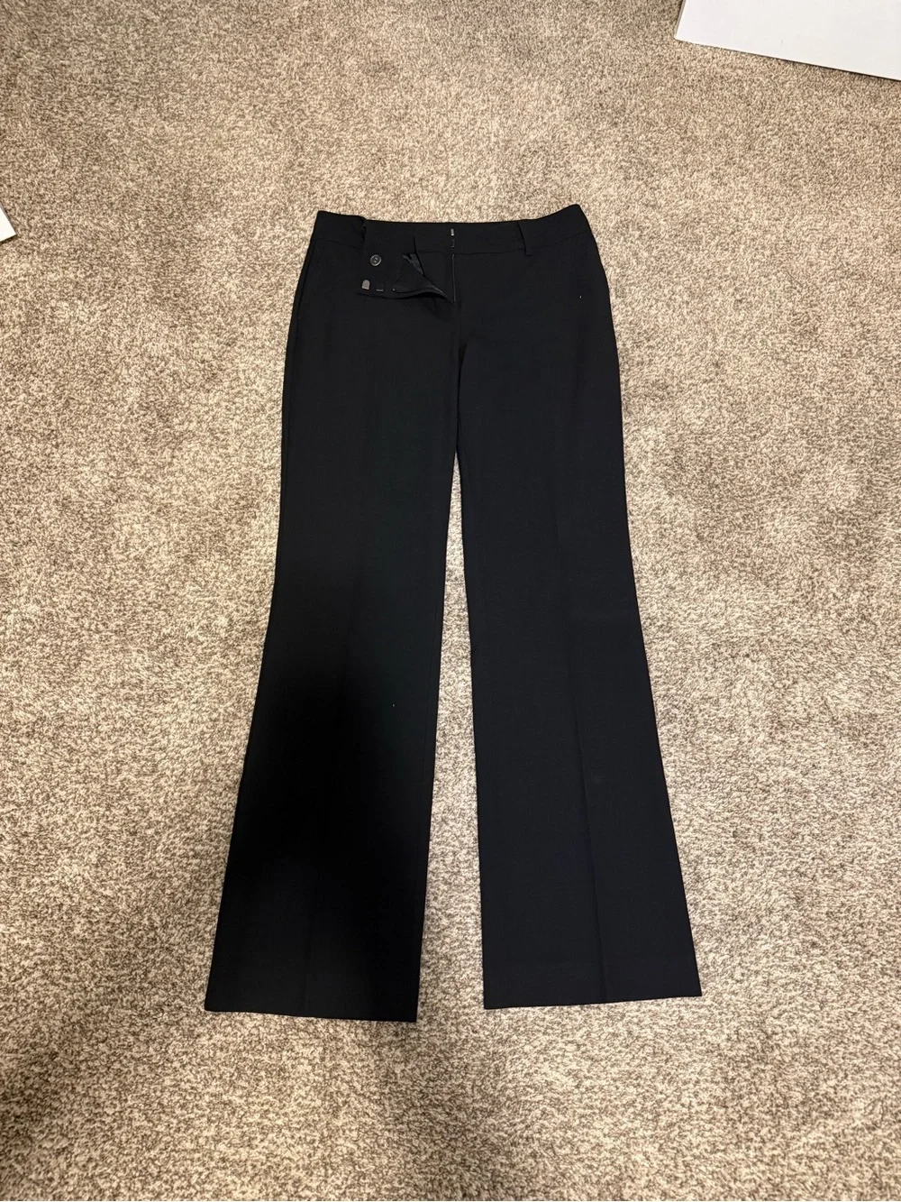Ann Taylor Black Wide-Leg Dress Pants